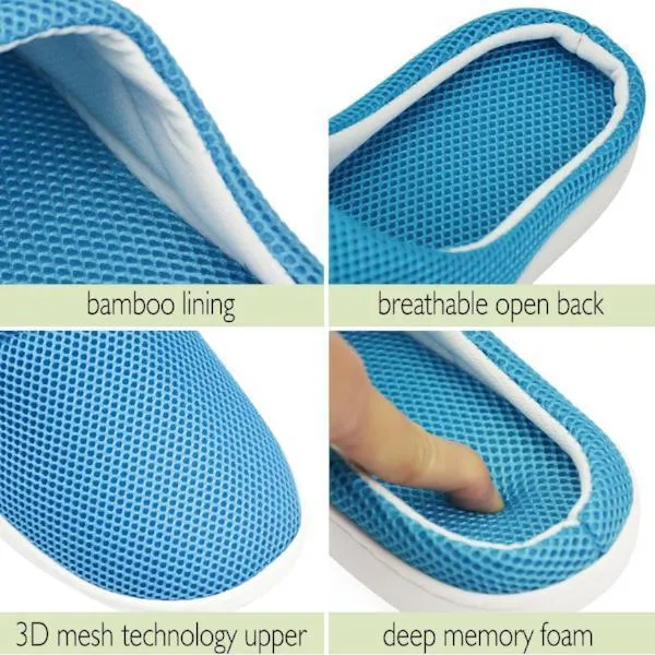 Unisex Anti-Fatigue Bamboo Slippers - 3 Sizes Available!