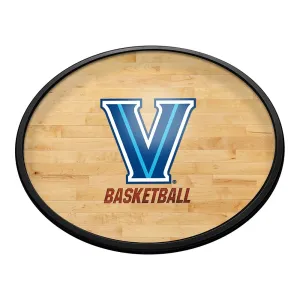 Villanova Wildcats: Hardwood - Oval Slimline Lighted Wall Sign