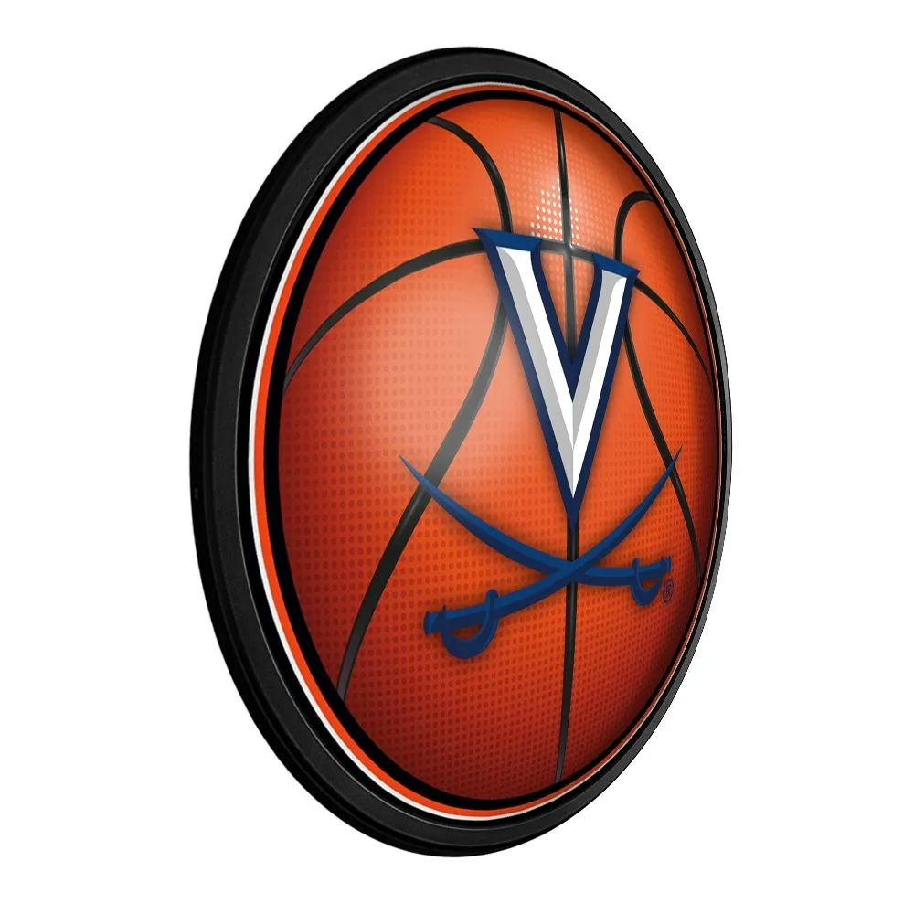 Virginia Cavaliers: Basketball - Round Slimline Lighted Wall Sign