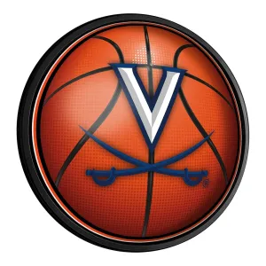 Virginia Cavaliers: Basketball - Round Slimline Lighted Wall Sign