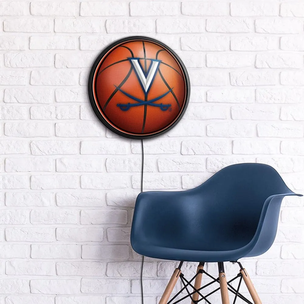 Virginia Cavaliers: Basketball - Round Slimline Lighted Wall Sign
