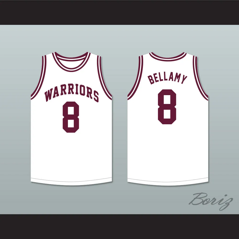 Walt Bellamy 8 J.T. Barber High School Warriors White Basketball Jersey