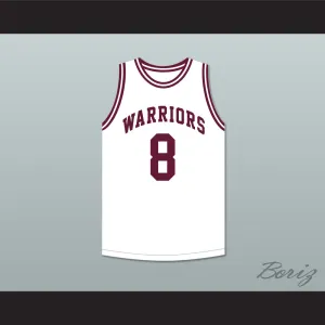 Walt Bellamy 8 J.T. Barber High School Warriors White Basketball Jersey