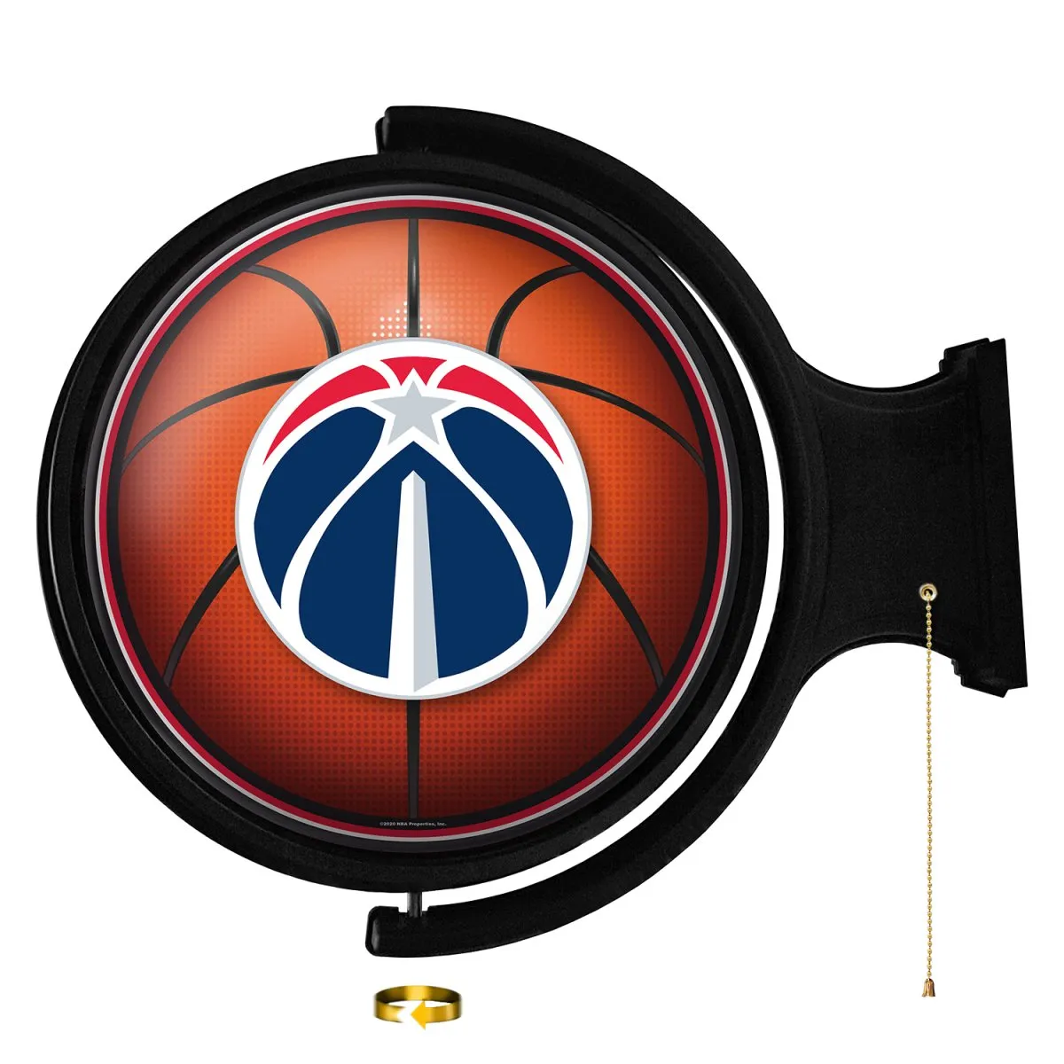 Washington Wizards: Basketball - Original Round Rotating Lighted Wall Sign