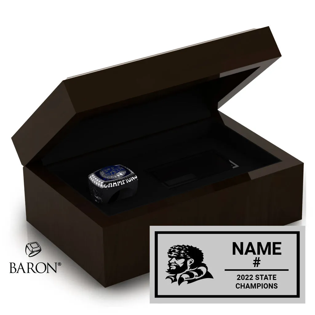 Western Christian High School Boys Basketball 2022 Championship Ring Box