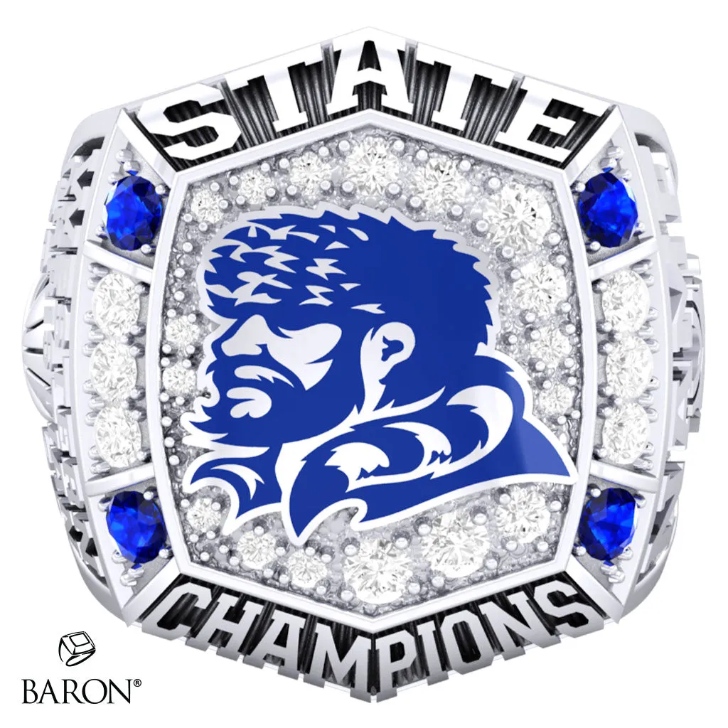 Western Christian High School Girls Basketball 2024 Championship Ring - Design 1.3