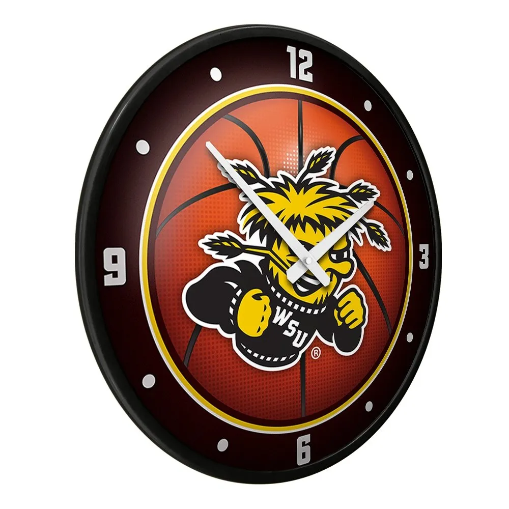 Wichita State Shockers: Basketball - Modern Disc Wall Clock