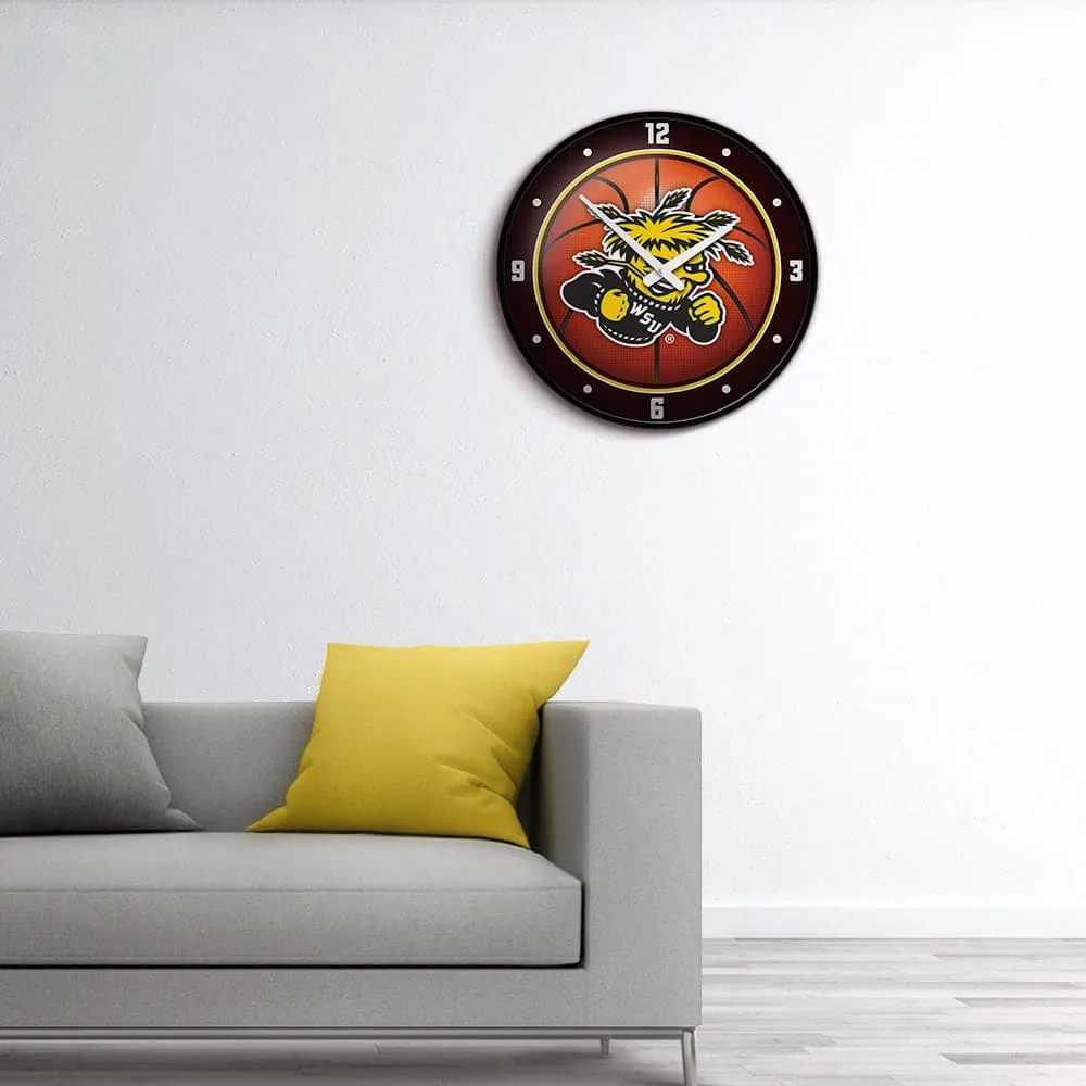 Wichita State Shockers: Basketball - Modern Disc Wall Clock