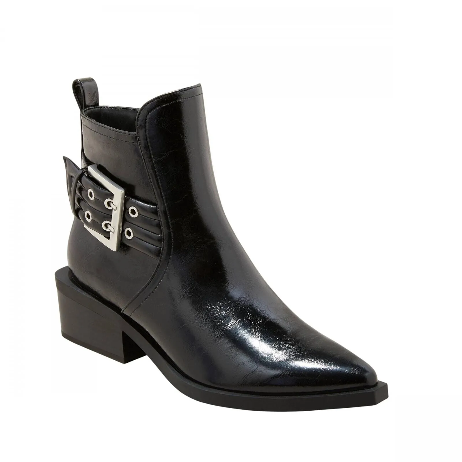Wild Fable Giovanna Buckle Western Ankle Boots Memory Foam Insole Black 6.5M