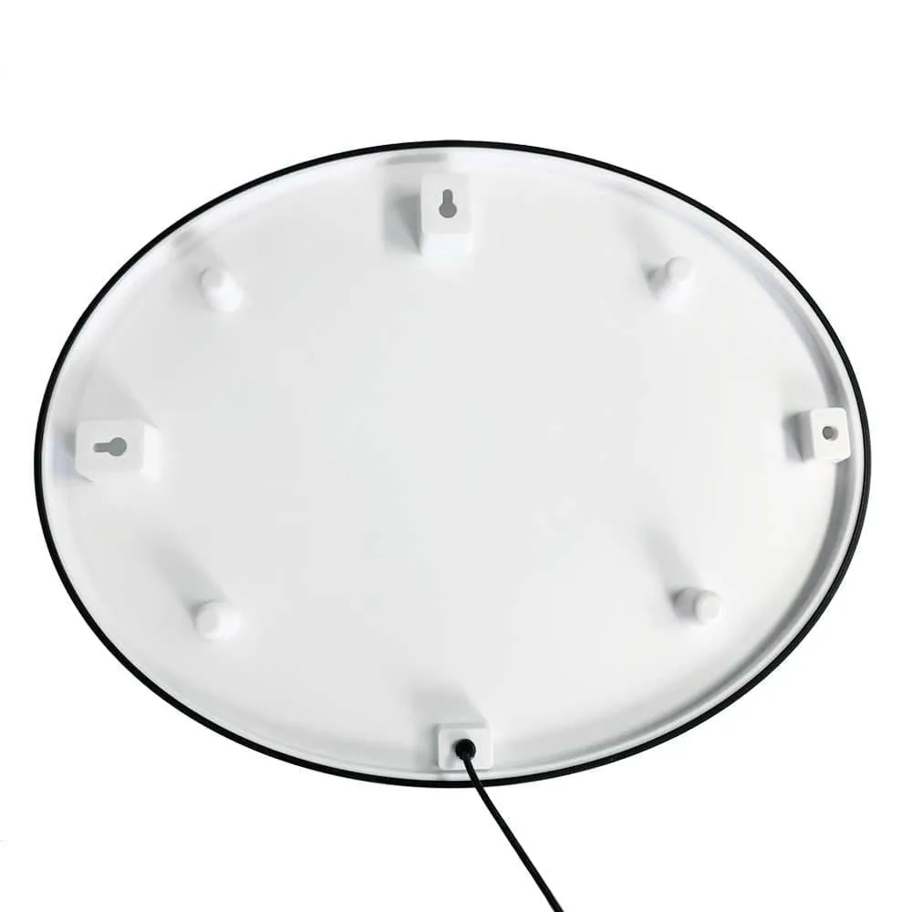 Wisconsin Badgers: Hardwood - Oval Slimline Lighted Wall Sign