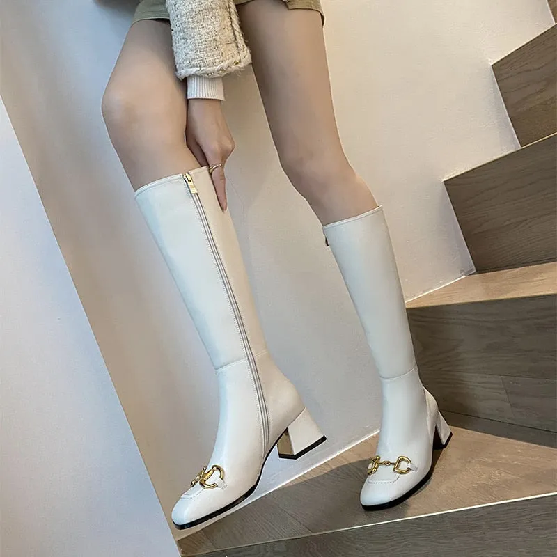 Women Ankle Boots Genuine Leather