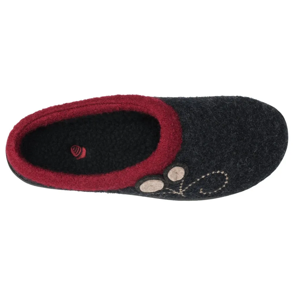 WOMEN'S DARA CLOG SLIPPERS WITH CLOUD CONTOUR CUSHION - A10151CLB