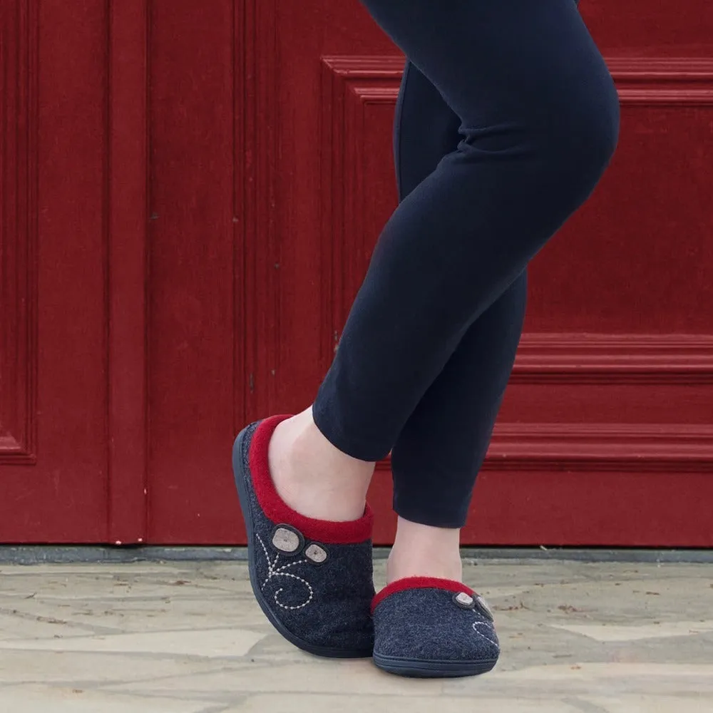WOMEN'S DARA CLOG SLIPPERS WITH CLOUD CONTOUR CUSHION - A10151CLB