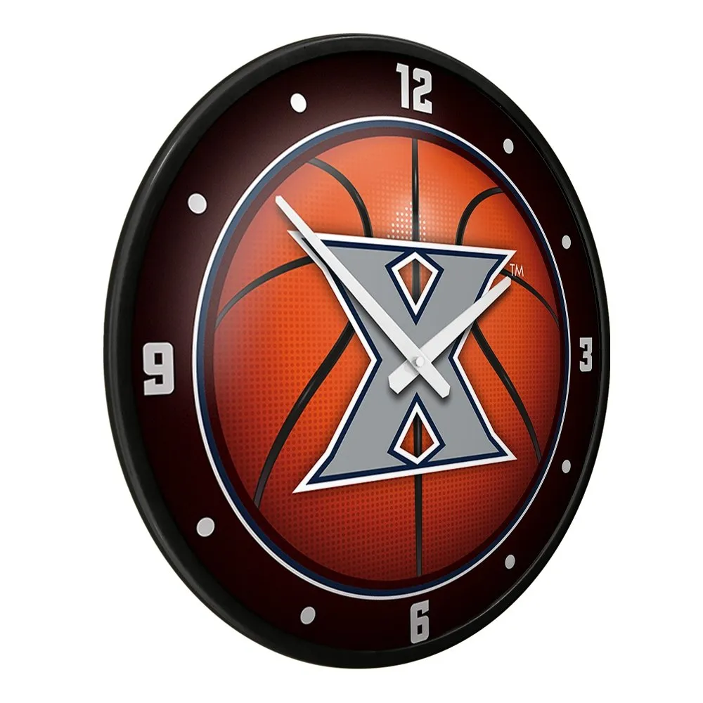 Xavier Musketeers: Basketball - Modern Disc Wall Clock